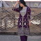 Elegant Faux Georgette Silk Sequin Embroidered Kurti Set with Sequin Embroidery & Lace Dupatta