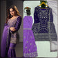 Faux Georgette Silk Kurti & Sarara Set with Sequins Embroidery & Lace Border Dupatta