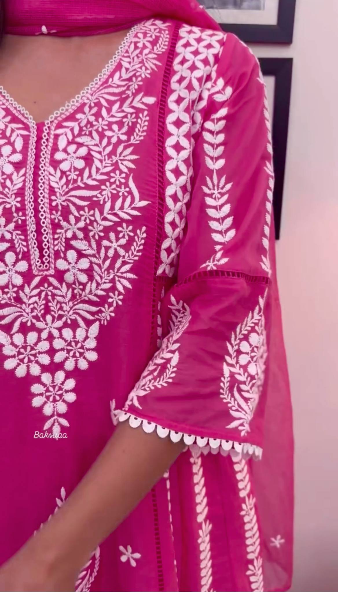 Elegant Pure Faux Georgette Silk Top & Plazzo Set with Dupatta – Multi-Needle Sequins Embroidery