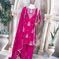 Elegant Pure Faux Georgette Silk Top & Plazzo Set with Dupatta – Multi-Needle Sequins Embroidery