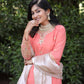 Natural Silk Kurti & Dhoti Set with Jimmy Choo Silk Dupatta & Sequin Embroidery