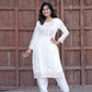Cambric Cotton Kurti & Pant Set with Multi-Sequin Embroidery – 2-Piece Pair