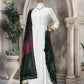 Elegant Pure Natural Silk Gown Set with Pant & Mirror-Embellished Dupatta – Multi-Needle Embroidery (Fully Stitched, 4m Flair)