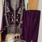 Elegant Faux Georgette Silk Kurti Set with Bottom & Lace-Embellished Dupatta – Multi-Needle Sequins Work (Fully Stitched