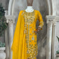Elegant Faux Georgette Silk Kurti Set with Bottom & Lace-Embellished Dupatta – Multi-Needle Sequins Work (Fully Stitched