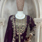 Elegant Faux Georgette Silk Kurti Set with Bottom & Lace-Embellished Dupatta – Multi-Needle Sequins Work (Fully Stitched