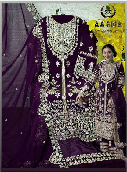 Elegant Faux Georgette Silk Kurti Set with Bottom & Lace-Embellished Dupatta – Multi-Needle Sequins Work (Fully Stitched
