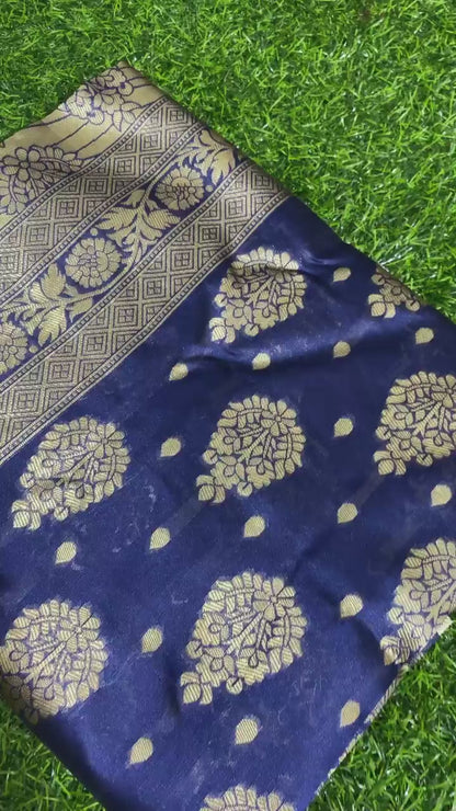 INDIAN TRADITIONAL WEAR COLLECTION BEAUTIFUL STYLISH FANCY COLORFUL PARTY WEAR & OCCASIONAL WEAR BANARASI SILK SAREES