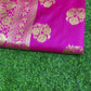 New Jacquard Casual Wear Fancy Half Half Silk Saree, With Blouse Piece, 5.5 M (Separate Blouse Piece)