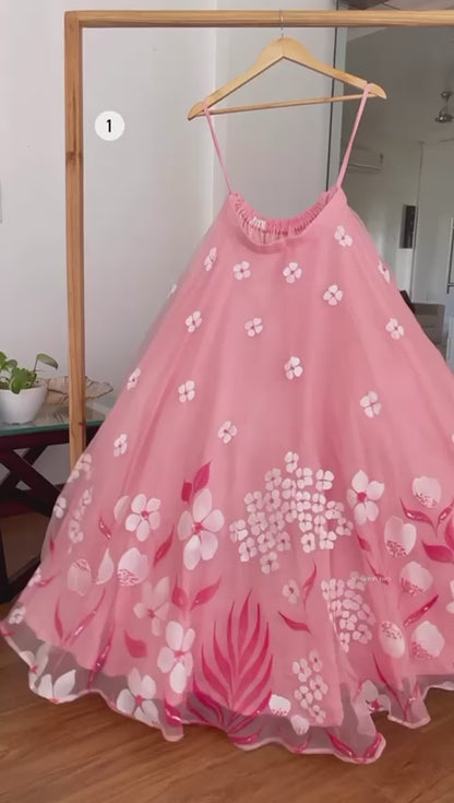 NEW DESIGNER DIGITAL PRINT TEBY SILK PARTY WEAR LAHENGA  WITH STICH CHOLI