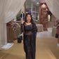 Stunning Black Georgette Sequin Work Cocktail Party Wear Saree