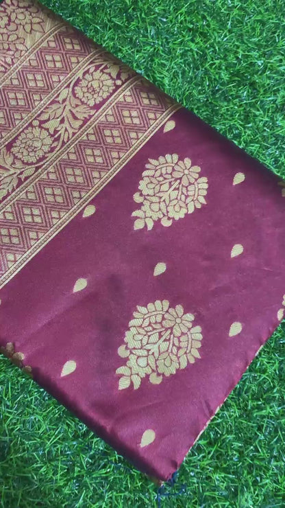 INDIAN TRADITIONAL WEAR COLLECTION BEAUTIFUL STYLISH FANCY COLORFUL PARTY WEAR & OCCASIONAL WEAR BANARASI SILK SAREES