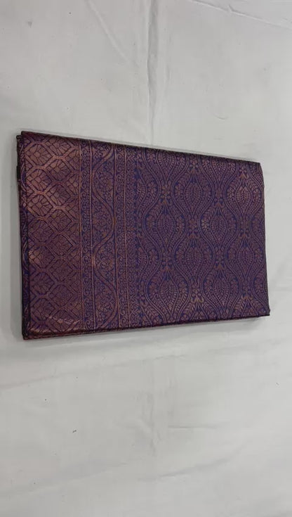 Women's wedding saree collections Banarasi Soft Silk Saree With Unstitched Blouse