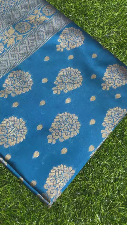 INDIAN TRADITIONAL WEAR COLLECTION BEAUTIFUL STYLISH FANCY COLORFUL PARTY WEAR & OCCASIONAL WEAR BANARASI SILK SAREES